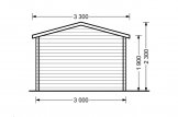 Abri de jardin MINI (28 mm), 3x2 m, 6 m² specification 4