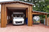 Garage en bois camping car (44 mm), 4x8 m, 32 m² customer 1