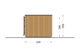 Abri de jardin en bois INES avec terrasse (Isolé RE2020, 44 mm + bardage), 6x3 m, 18 m² specification 3