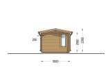 Abri de jardin en bois POOLHOUSE (44 mm), 4x3 m, 12 m² specification 3