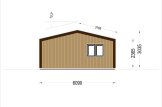 Chalet en bois SELENE S (44 mm + bardage), 63 m² specification 3