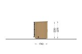 Sauna d'extérieur OKO (34 mm + bardage), 2.3x1.6 m, 2.7 m² specification 3