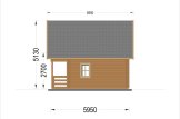 Chalet en bois LIVINGTON S (Isolé, 44+44 mm), 50 m² specification 6