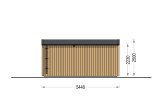 Sauna d'extérieur SERENE (34 mm + bardage), 5.3x2.5 m, 5 m² specification 3