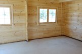 Garage en bois double MULTI (44 mm) 6x6 m avec carport 3x6 m customer 3