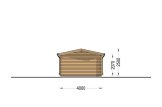 Garage en bois CLASSIC (34 mm), 4x6 m, 24 m² specification 4