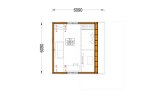 Chalet en bois en kit SELIA (Isolé, 34 mm + bardage), 44 m² specification 2