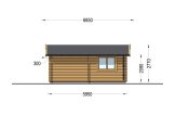 Garage en bois double CLASSIC DUO (44 mm), 6x6 m, 36 m² specification 5