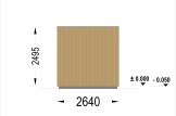Sauna d'extérieur DELLA (34 mm + bardage), 2,6 x 2,6 m, 5 m² specification 4