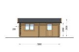 Garage en bois CLASSIC (34 mm), 5x6 m, 30 m² specification 3