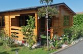 Abri de jardin en bois avec terrasse OLIVIA (44 mm), 6x6 m, 27 m² + 8 m² terrasse customer 2