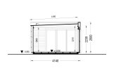 Bureau de jardin PREMIUM (34 mm + bardage), 5x4 m, 18 m² specification 6