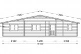 Chalet en bois habitable RIVIERA (44+44 mm, RT2012), 100 m² + 20 m² terrasse specification 4