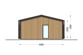 Chalet en bois habitable ANGELA (Isolé, 44 mm + bardage), 43 m² specification 5
