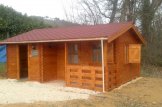 Chalet en bois NANTES (44 mm), 24 m² + 3.5 m² terrasse customer 2