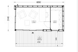 Abri de jardin en bois AMARA avec atelier (34 mm + bardage), 6x3 m, 15 m² specification 1