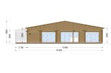 Chalet en bois RIVIERA S (44+44 mm), 130 m² specification 2