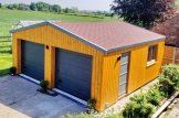 Garage en bois double SILVIA DUO (34 mm + bardage), 6x6 m, 36 m² customer 1