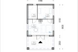 Chalet en bois AGATA S (34 mm + bardage), 39 m² specification 1