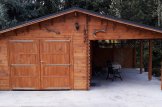 Garage en bois avec carport (44 mm), 4x6 m + 3x6 m (carport), 40 m² customer 3