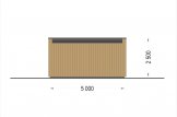 Garage bois toit plat STELA F (ossature en bois), 5x6 m, 30 m² specification 4
