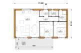 Maison préfabriquée en bois BELLA 2 PV (Isolé RE2020, 44 mm + bardage), 60 m² specification 1