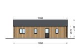 Chalet en bois NICOLE S (Isolé, 66 mm + bardage), 66 m² specification 4