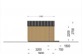 Abri de jardin en bois PIA (ossature en bois), 4x3 m, 12 m² specification 5