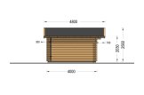 Abri de jardin en bois WISSOUS (44 mm), 5x4 m, 20 m² specification 3