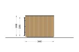 Abri de jardin en bois LAYLA (34 mm + bardage), 4x3 m, 10 m² specification 3