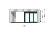 Abri de jardin en bois INES PLUS avec terrasse en L (Isolé, 34 mm + bardage), 6x6 m, 36 m² specification 5