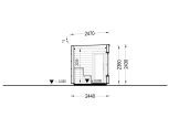 Sauna d'extérieur OKO (34 mm + bardage), 2.3x2.3 m, 4.1 m² specification 6