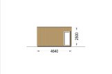 Chalet en bois habitable PREMIUM S (34 mm + bardage), 10.5x4.5 m, 47 m² specification 3