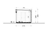 Abri de jardin en bois INES (34 mm + bardage), 6x3 m, 18 m² specification 6