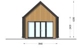 Chalet en bois SALLY (Isolé, 34 mm + bardage), 20 m² specification 2