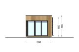 Abri de jardin en bois INES (34 mm + bardage), 6x3 m, 18 m² specification 5