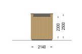 Bureau de jardin PREMIUM L (34 mm + bardage), 2x2 m, 4 m² specification 4