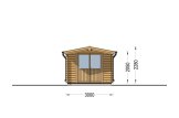 Abri de jardin en bois PETER (34 mm), 3x3 m, 9 m² specification 2