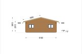 Chalet en bois ALICE S (44 mm + bardage), 63 m² specification 5