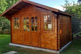 Abri de jardin en bois OLYMP (Isolé, 44+44 mm), 4x3 m, 12 m² customer 1