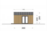 Abri de jardin en bois PIA (Isolé, ossature en bois), 5.2x4.9 m, 18 m² specification 3