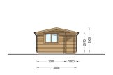 Abri de jardin en bois OSLO (34 mm), 5x4 m, 20 m² specification 3