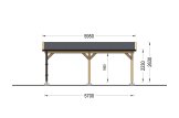 Carport en bois CLASSIC, 3x6 m, 18 m² specification 5