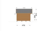 Abri de jardin en bois WISSOUS S (34 mm), 25 m² specification 5
