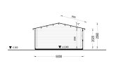 Abri de jardin en bois LILLE (34 mm), 5x4 m, 18 m² specification 6