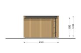 Abri de jardin en bois LAYLA (34 mm + bardage), 4x3 m, 10 m² specification 4