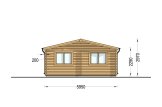 Garage en bois triple TRIO (44 mm), 9x6 m, 54 m² specification 4