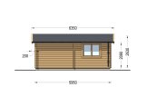 Garage en bois CLASSIC S (44 mm), 5x6 m, 30 m² specification 5