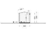 Sauna d'extérieur SERENE (34 mm + bardage), 4.5x2.5 m, 5 m² specification 6