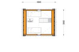 Chalet en bois SARA (Isolé, 34 mm + bardage), 20 m² specification 2